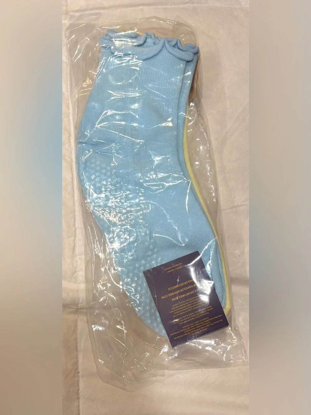 Hold for Three Ruffle Pilates Socks 3-Pack Grip Studio Chic